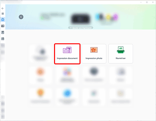 figure : écran Canon PRINT